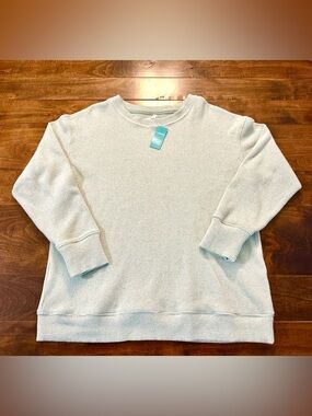 🌟 NWT Women’s Light Sage Waffle Crewneck